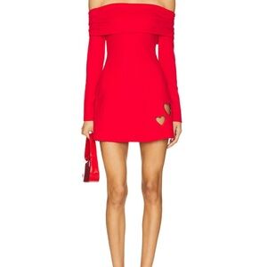 Elegant Red Long Sleeve Dress more to come revolve s